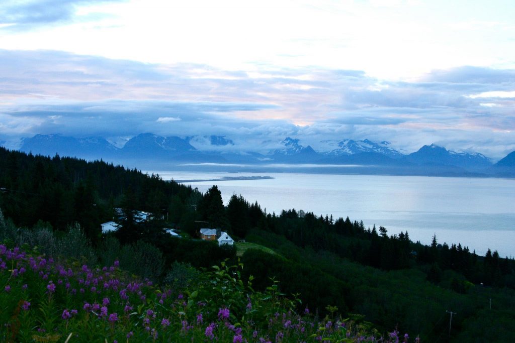 A beautiful shot of the Homer Spit